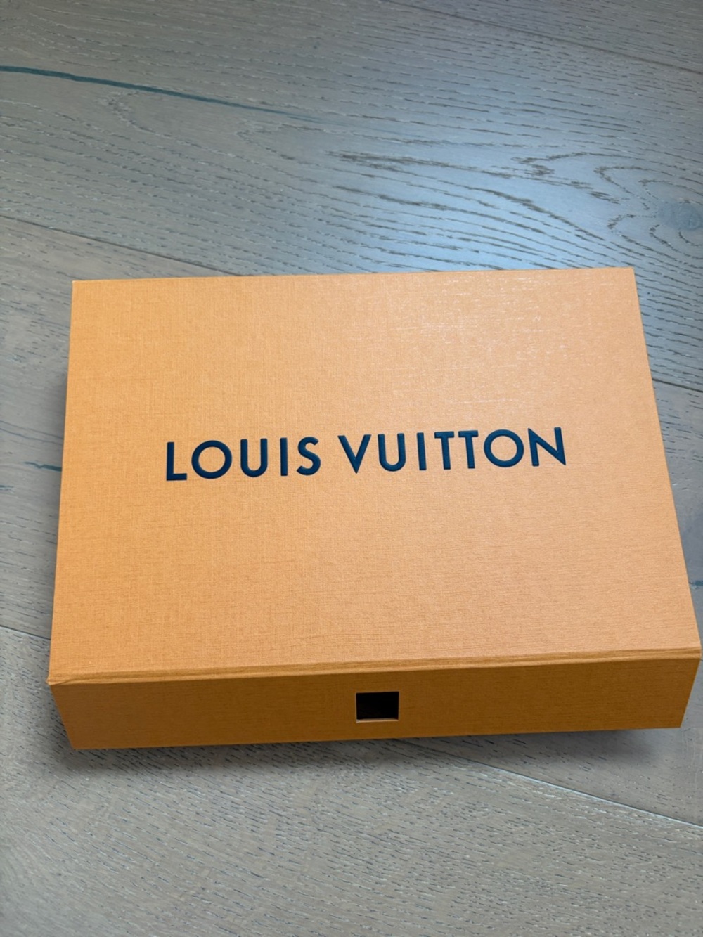 Louis Vuitton Orange Box with Navy Logo